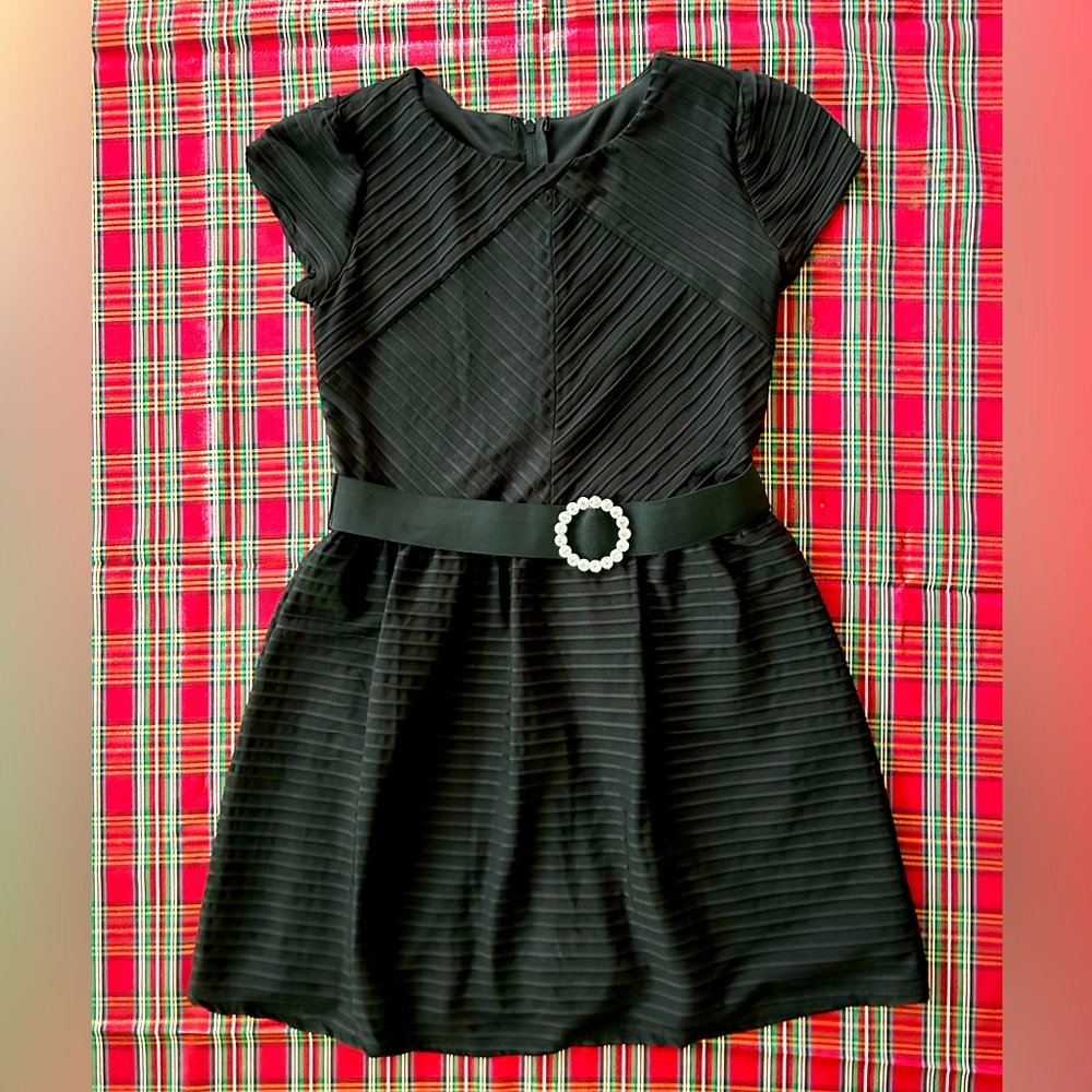 Girls size 14 black party dress